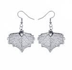Серьги листья Ester Bijoux Тополь LF34C-S BW