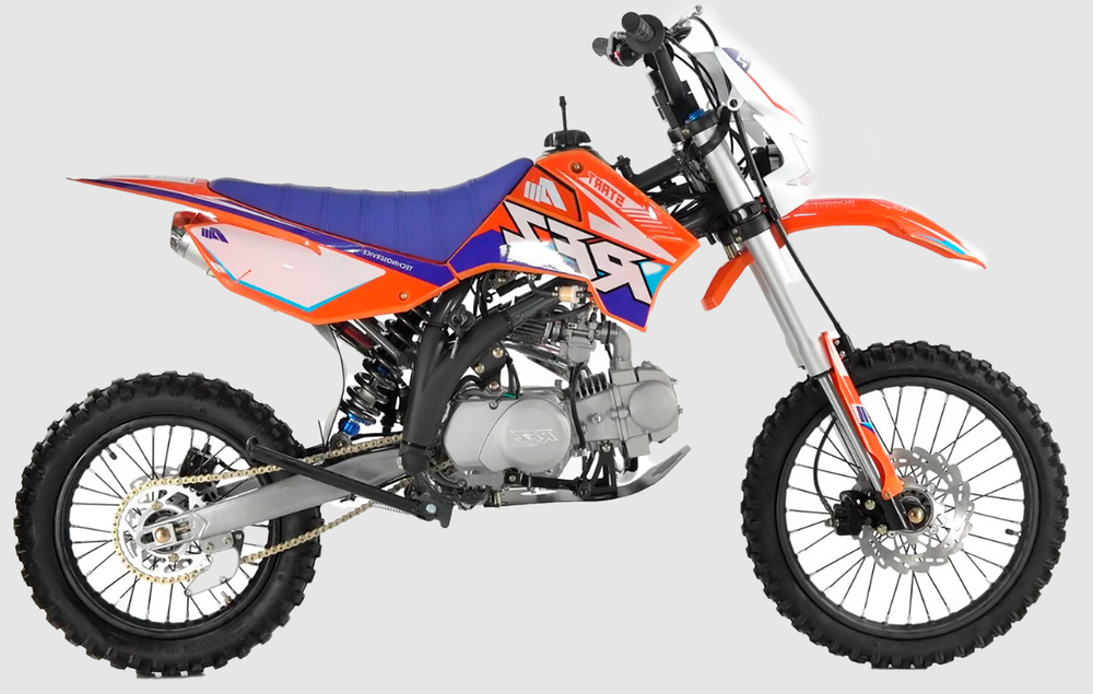 Питбайк Apollo RFZ START 125L 17х14 Оранжевый