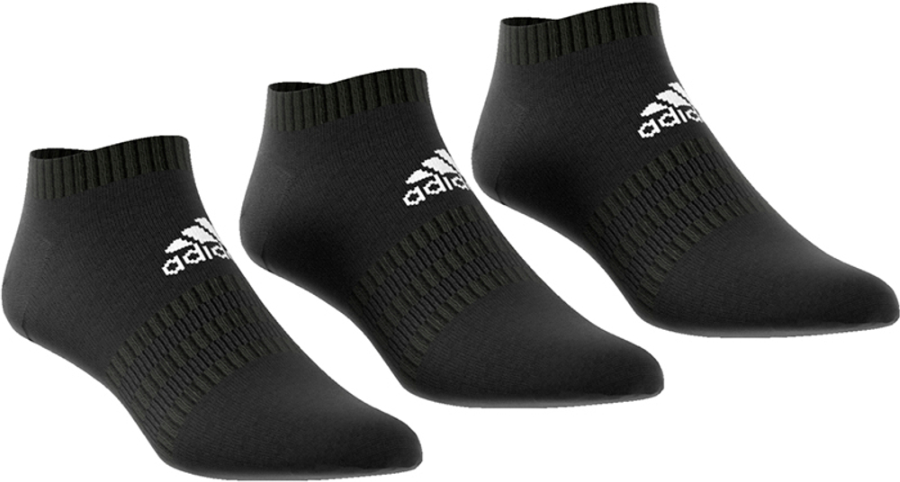 Теннисные носки Adidas Cushion Low 3PP - Black/Black/Black