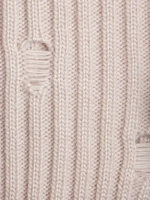 Шапка для девочки бини рваная и снуд осенние