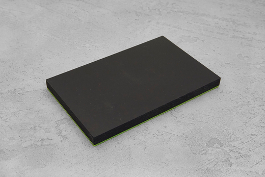 Микарта, плашка 130x80x10(+)мм, с салатовым спейсером 1,5мм