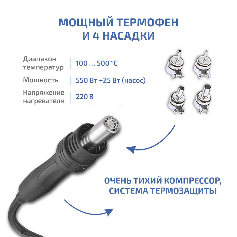 Многофункциональная паяльная станция МЕГЕОН 00800