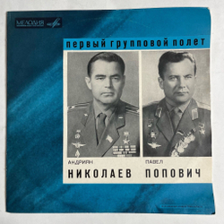 Винтажная виниловая пластинка LP Т. Машкевич Андриан Николаев, Павел Попович 10 дюймов (СССР 1969)