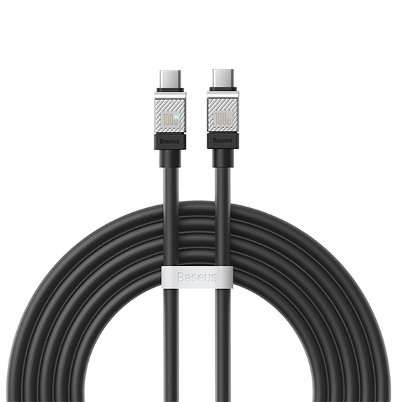 Кабель Baseus Coolplay Series Fast Charging Cable USB Type-C to USB Type-C 100W 2 м черный (CAKW000301)