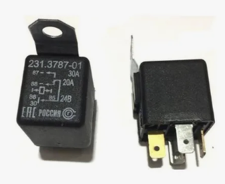 Реле 5-ти конт 24V 30А с ухом 231.3787-01