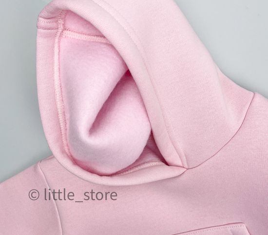 Комплект из футера с начесом "Simple" Нежно-розовый