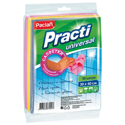 Салфетки для уборки Paclan Practi 10шт