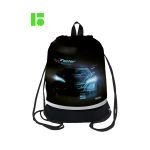 Мешок для обуви 1 отделение Berlingo "Drive", 400*480мм, расширяющееся дно, светоотражающая лента, карман на молнии