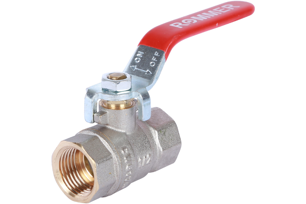 Кран шар. ROMMER 1/2" вн-вн (ручка)    7599
