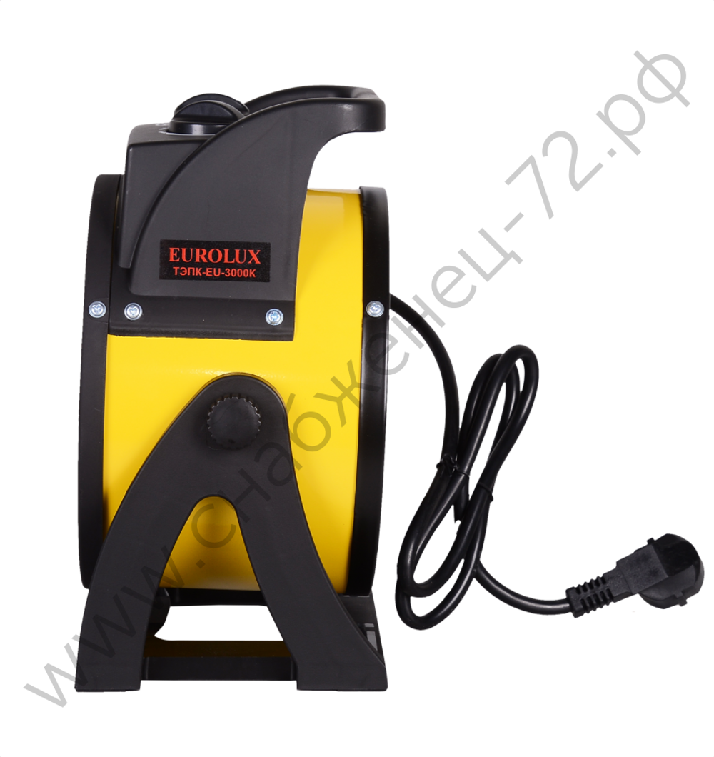 Тепловая электрическая пушка ТЭПК-EU-3000K (керам.нагревательный элемент,круглая) Eurolux