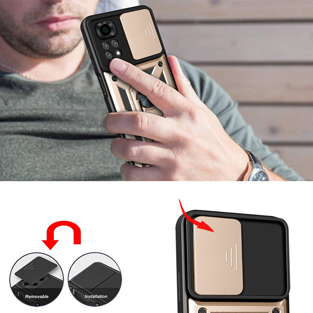 Чехол с кольцом Bumper Case для Xiaomi Redmi Note 11 / 11S