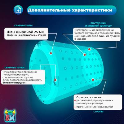Гидророллер «Цветной», ПВХ, двухместный, 2,2×2×2 м