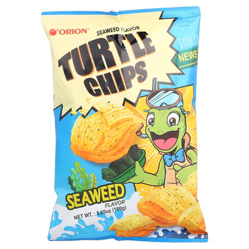 Orion, Turtle Chips, морские водоросли, 160 г (5,65 унции)