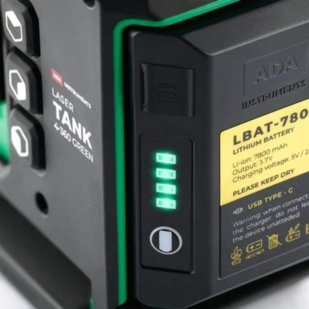 Лазерный уровень ADA LaserTANK 4-360 GREEN Basic Edition