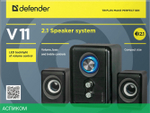 Акустика Defender V11 2.1 черный (65111)