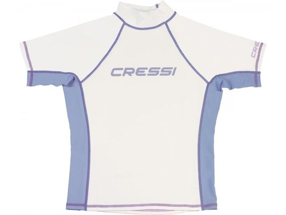 Гидрофутболка-рашгард женская Cressi Rash Guard с коротким рукавом белая