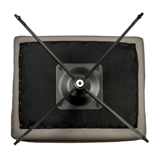 Комплект кресло HUG латте, экокожа, шенилл с оттоманкой латте, экокожа