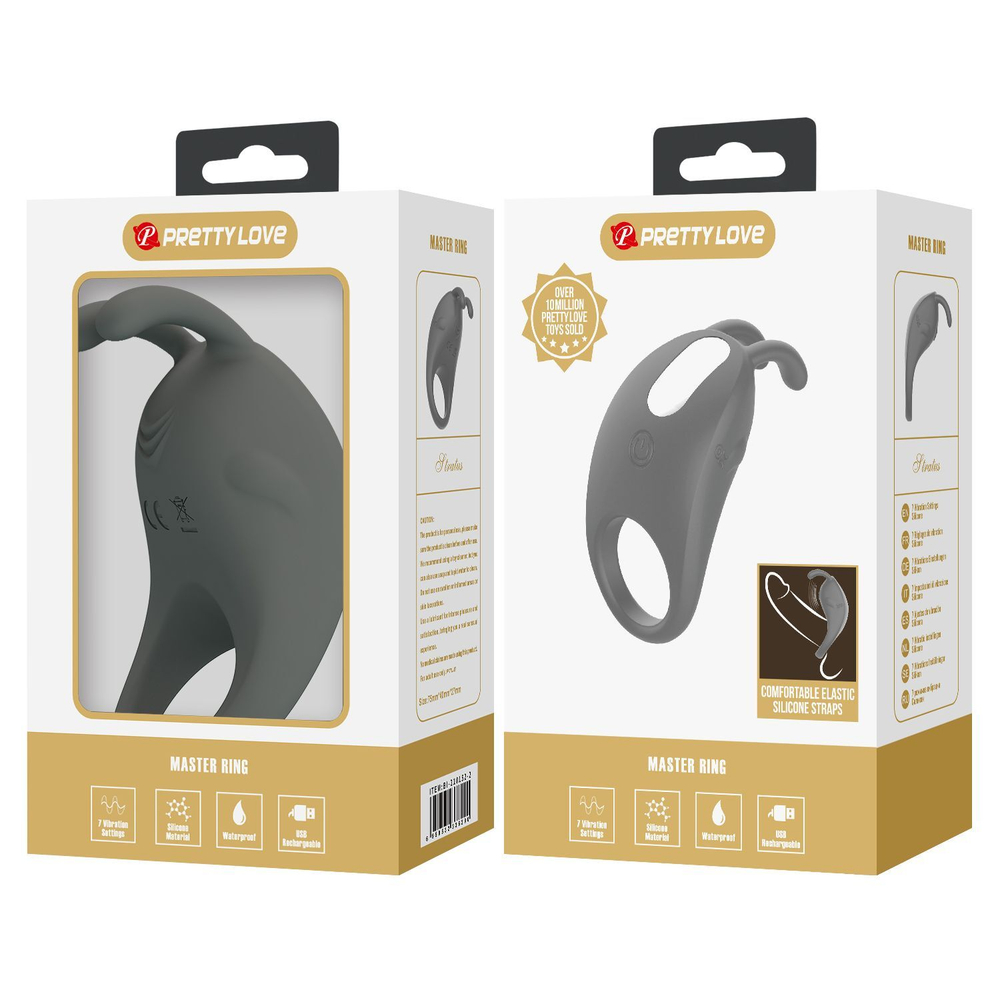 Эрекционное кольцо Baile Pretty Love Master Ring, 7 режимов вибрации