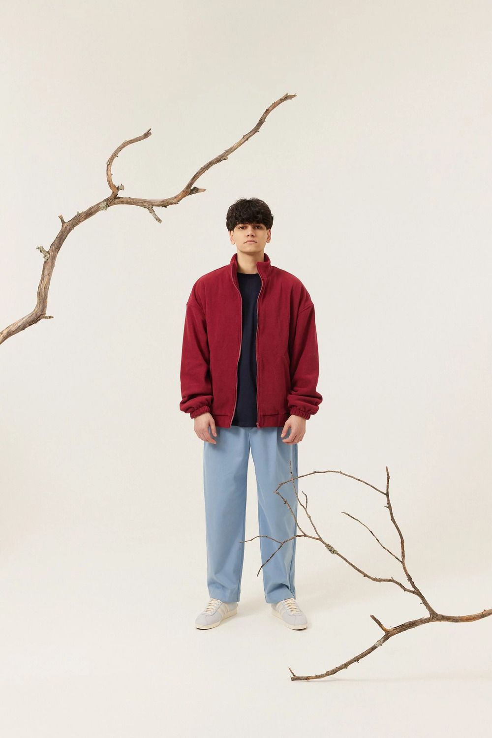 Куртка Called a Garment Флисовая FCF Logo Jacketvol.2 вишневая