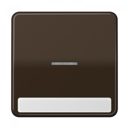 JUNG CD 500/CD plus Коричневая Клавиша 1-ая с/п с полем для надписи, арт.CD590NAKO5BR