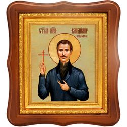 Владимир Правдолюбов мученик. Икона на холсте.
