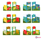 Тематическая игровая двухсторонняя уличная зона Хочу стать взрослым, экопластик, 1000х1000х2500 мм