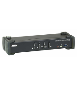 Квм переключатель ATEN 4P USB 4K DP/F. Audio KVMP/USB3.0 Switch