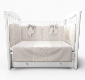 Набор в кровать для новорожденных Lollycottons Marsel, Кремовый