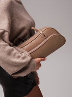 Женская кожаная сумка DBR 31186 коричневый капучино