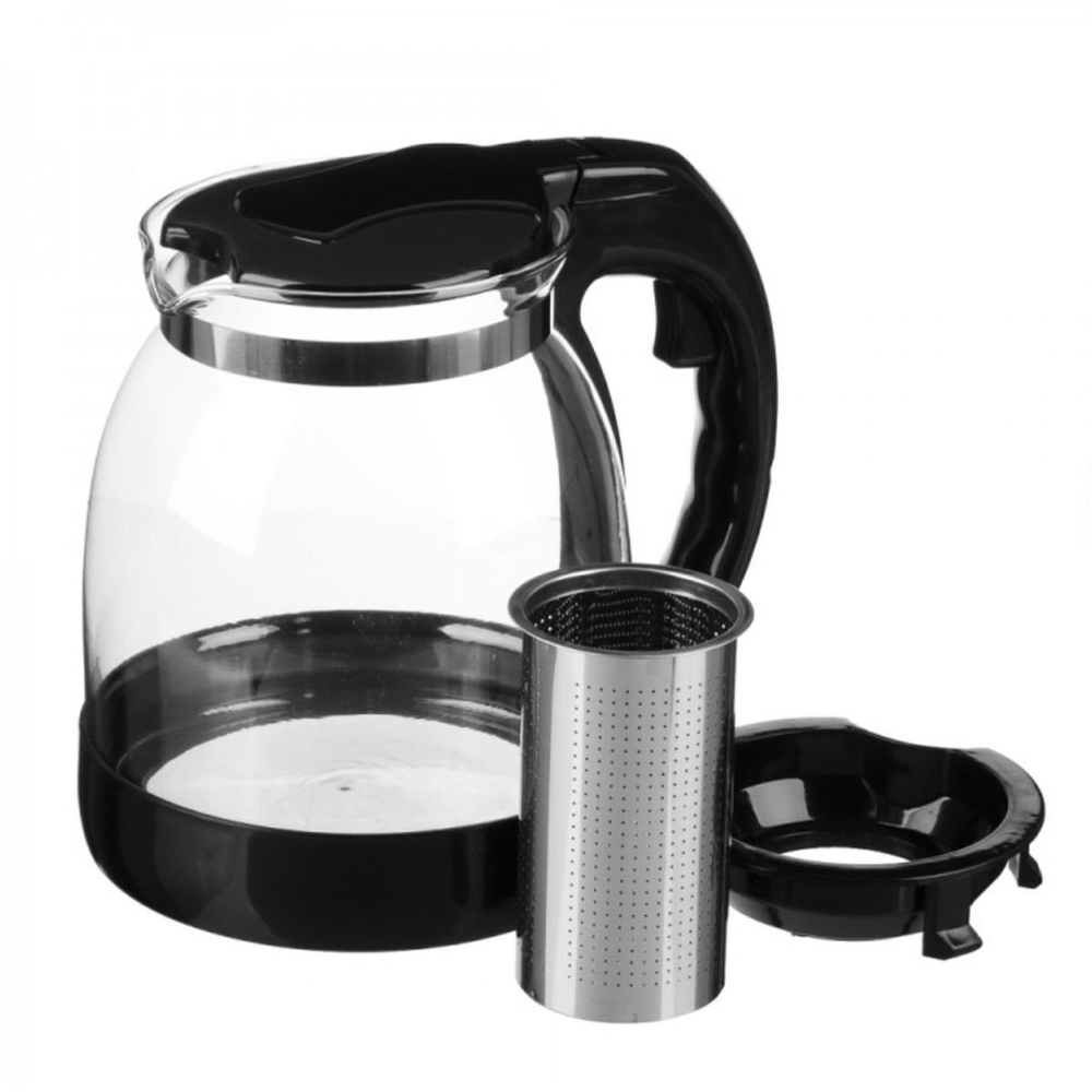 Чайник заварочный нерж сталь, пластик, 1.8 л, с ситечком, Vetta, Ория, 850-203, чер