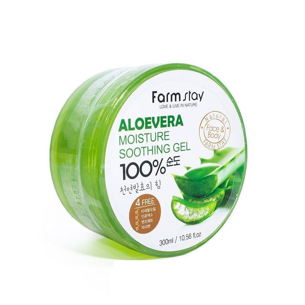 Гель для тела Farmstay универсальный смягчающий с экстрактом алоэ Aloe Vera Moisture Soothing Gel, 300 мл