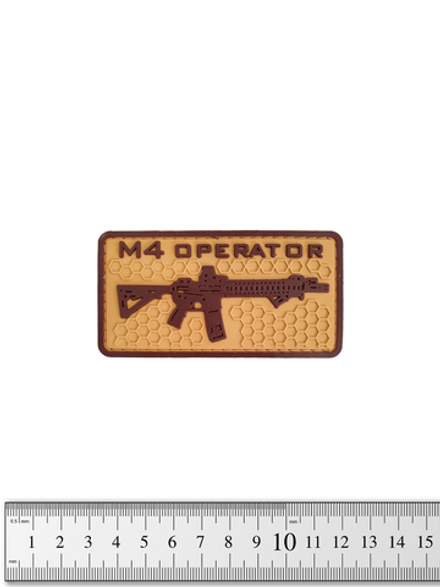 Шеврон M4 Operator PVC. Койот