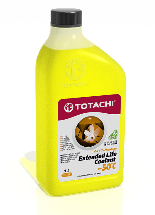 Антифриз желтый TOTACHI EXTENDED LIFE COOLANT -50 C , 1л