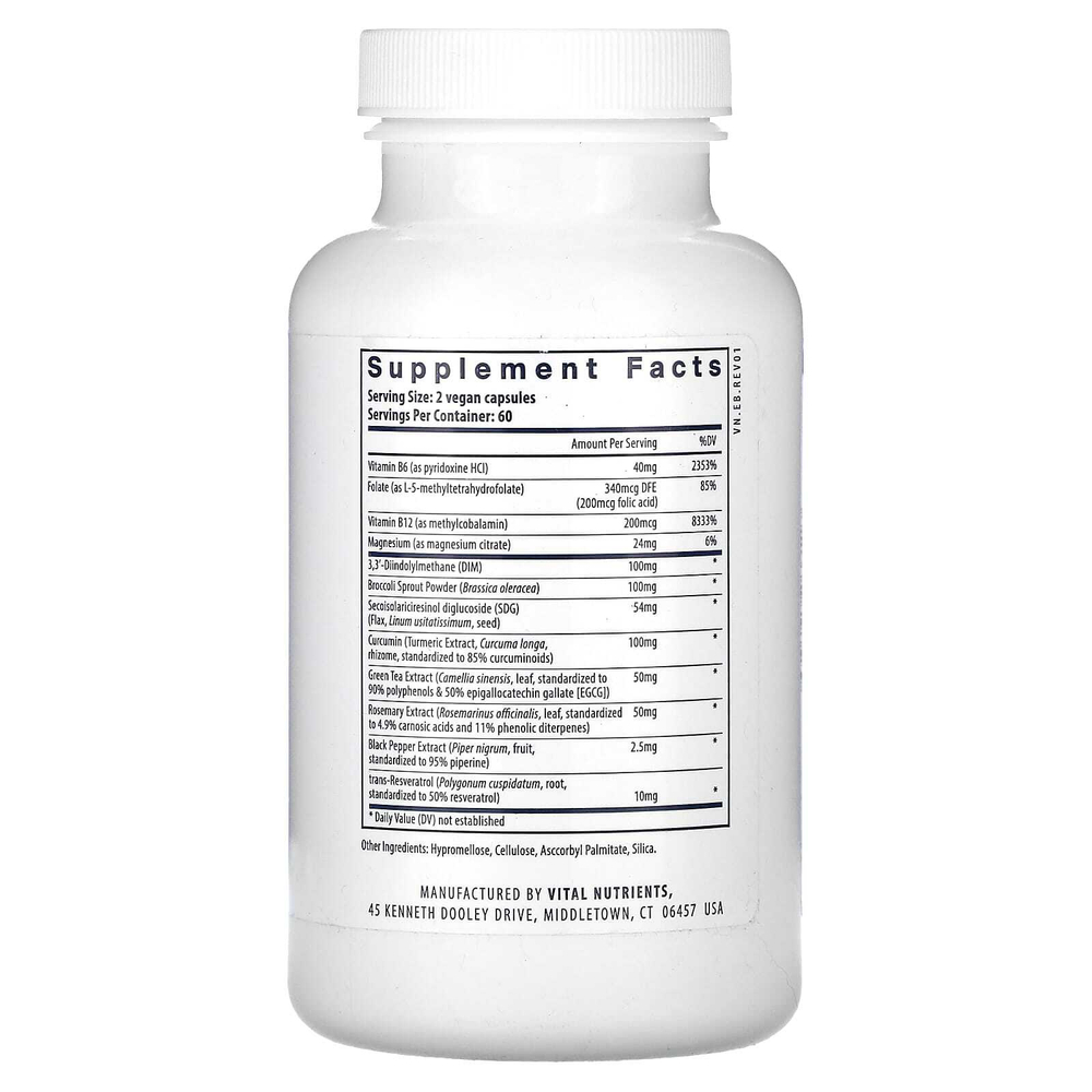 Vital Nutrients, Hormone Balance, гормональный баланс, 120 веганских капсул