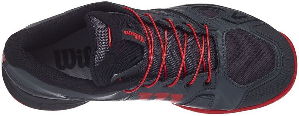 детские Кроссовки теннисные Wilson Rush Pro Junior QL - ebony/black/wilson red