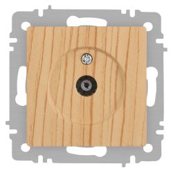 Розетка Intro Accent 6-301-11 TV одиночная, IP20, СУ, сосна | Intro