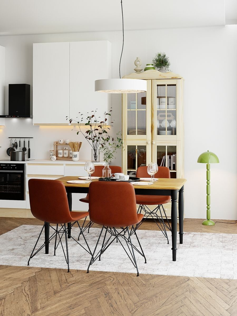 Шкаф витрина Бритта двухдверная стеклянная