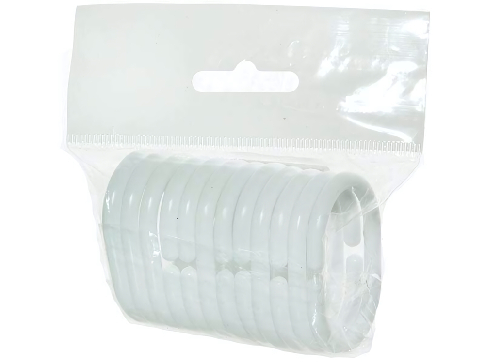 Набор колец для карниза (12шт) белый