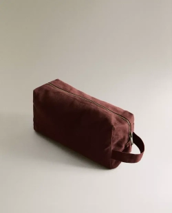 ZARA HOME ПЛЯЖНАЯ КОСМЕТИЧКА, ТЕРРАКОТОВЫЙ