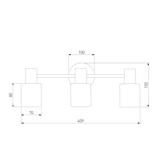 20089/3 / настенный светильник / хром