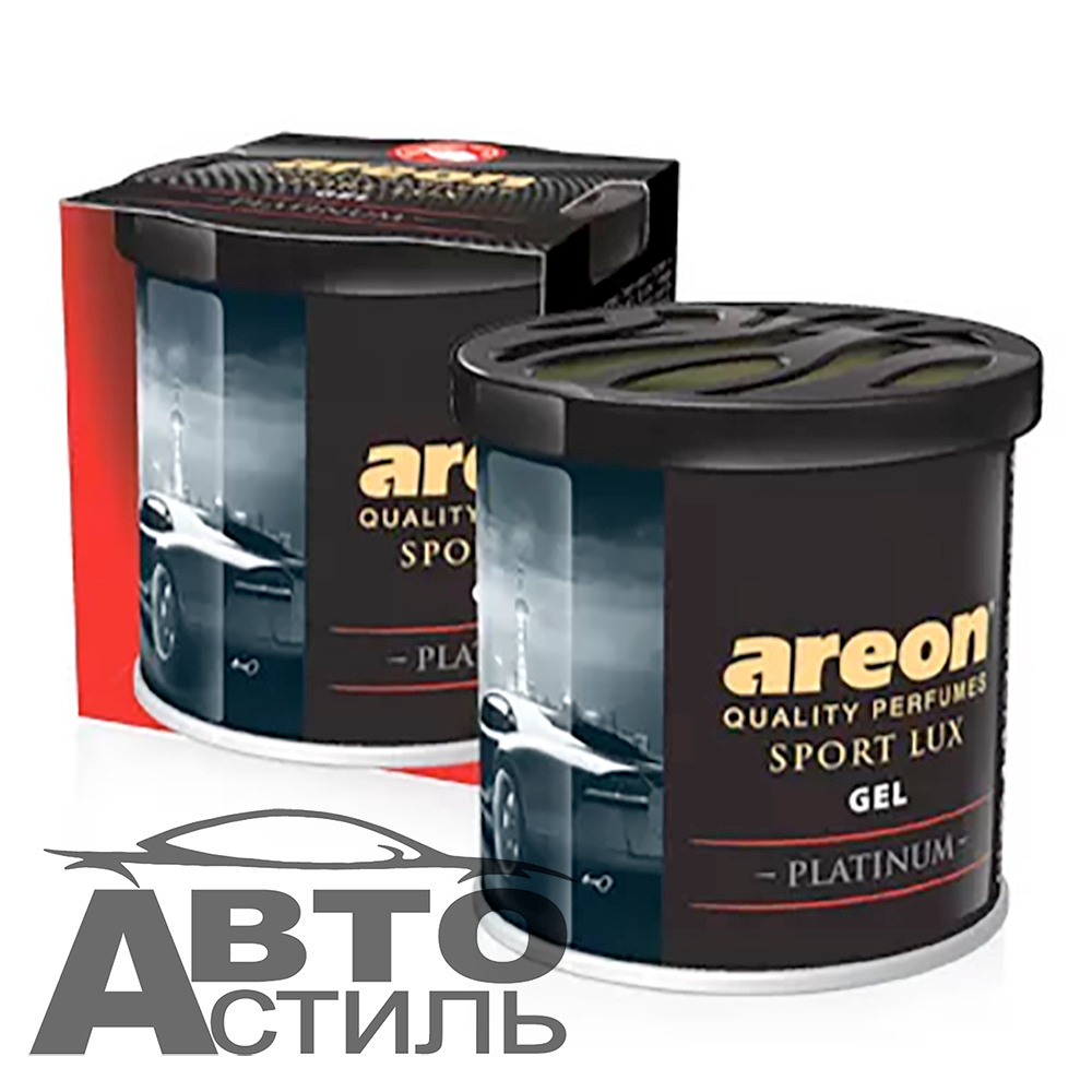 Ароматизатор в банке под сиденье Areon GEL САN 80гр - Sport Lux - ПЛАТИНА
