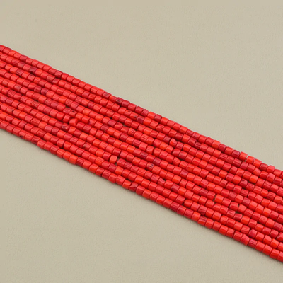 Нитка Коралл 40 см. (Без замка) - Коричневая