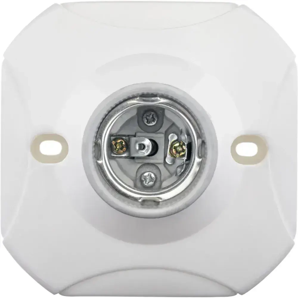 Патрон-основание E27, керамический, белый, duwi 24618 3