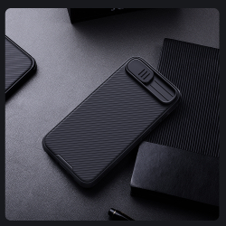 Чехол усиленный с защитной шторкой для камеры от Nillkin на iPhone 16e, серия CamShield Pro Case