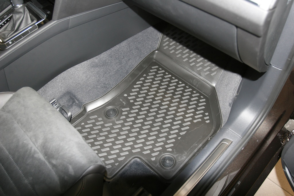Коврики Standard, 3D в салон VOLKSWAGEN Passat B8, Сед/ Ун, 2015- , 4 шт. (полиуретан, чёрные) Element.CARVLK00001