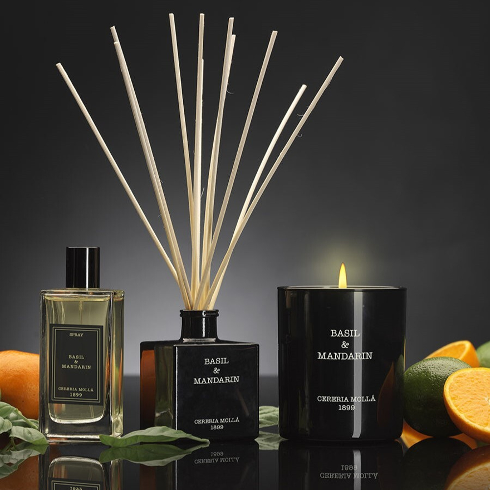 CERERIA MOLLA Свеча Basil & Mandarin 70г
