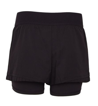 Женские Шорты теннисные Lacoste Ultra Dry Lined Tennis - black/black