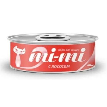 Консервы MI-MI для кошек и котят с лососем - 80 гр