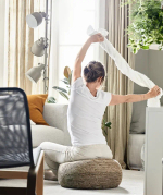 Пуф - IKEA SANDARED/САНДАРЕД/САНДАРЭД ИКЕА, 33х45 см, светло-коричневый