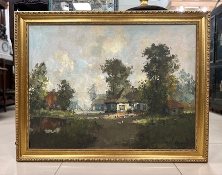 Картина "Домик в деревне"